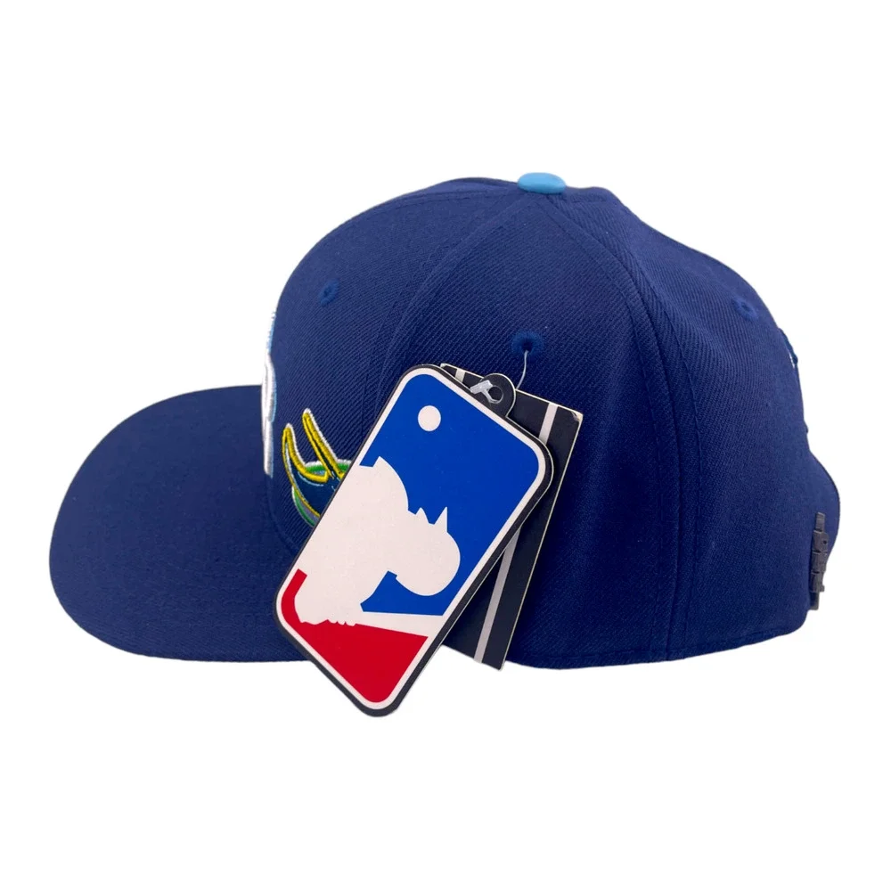 Pro Standard Tampa Bay Rays Double Front Logo Side Patch‎ Navy Blue Snapback Hat